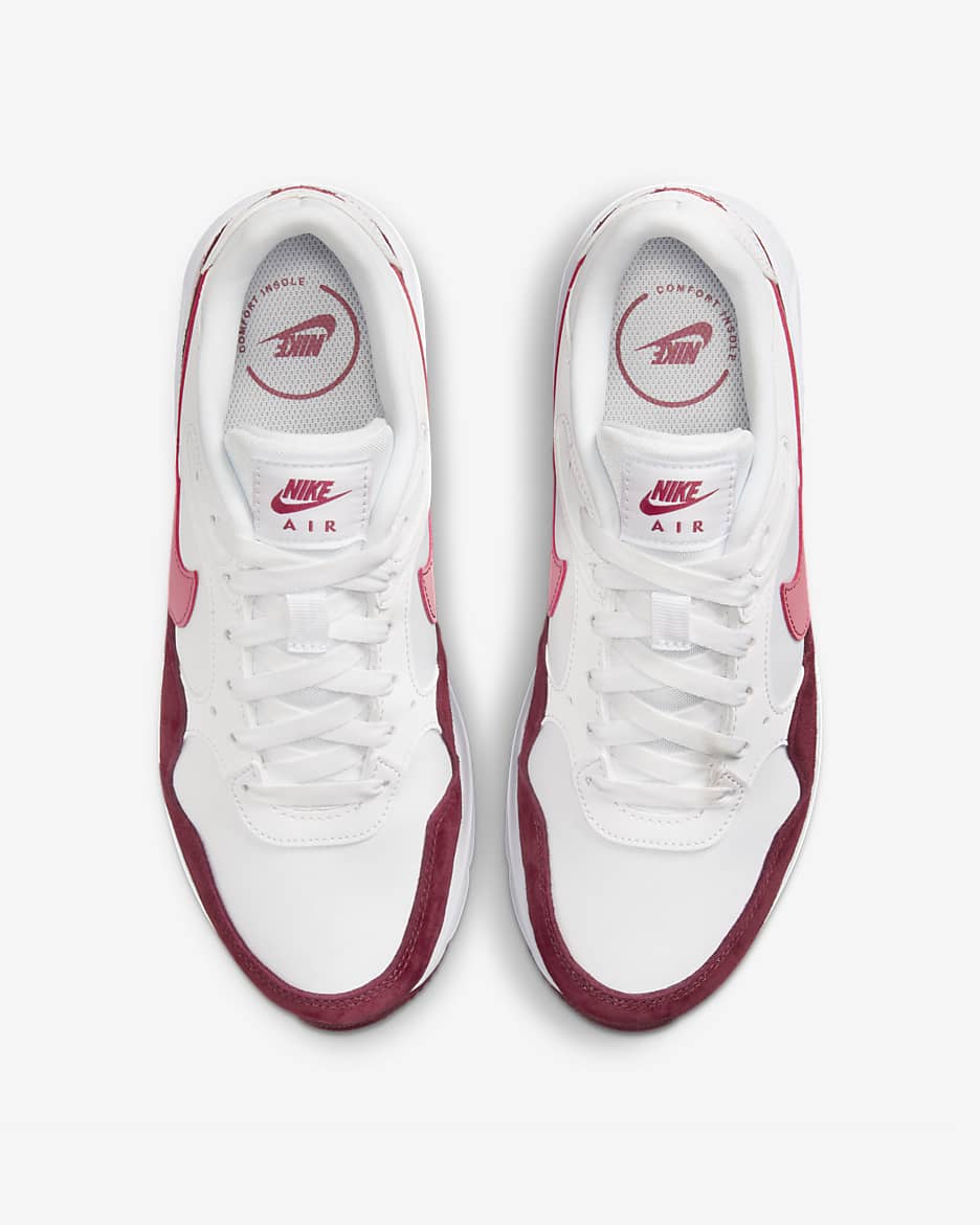 Nike air max womens red and white online